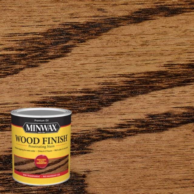 qt Minwax 70007 Red Mahogany Wood Finish Penetrating Oil-Based Wood Stain