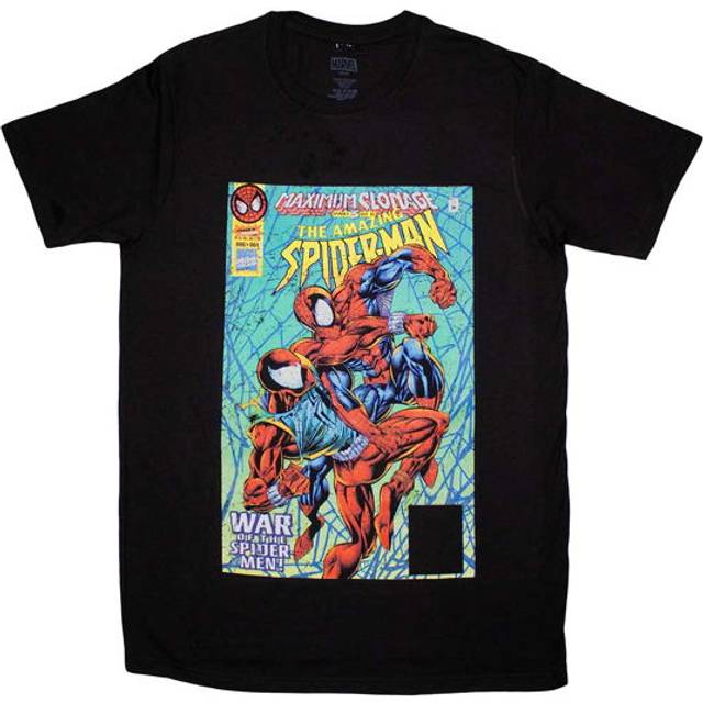 Marvel comics unisex t-shirt: war of the spider-men comic cover (large)