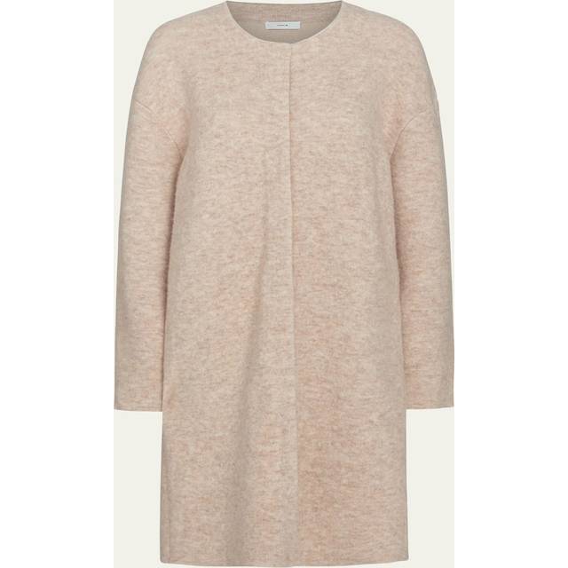 Vince Textured Soft Sculpt Wool & Alpaca-Blend Car Coat