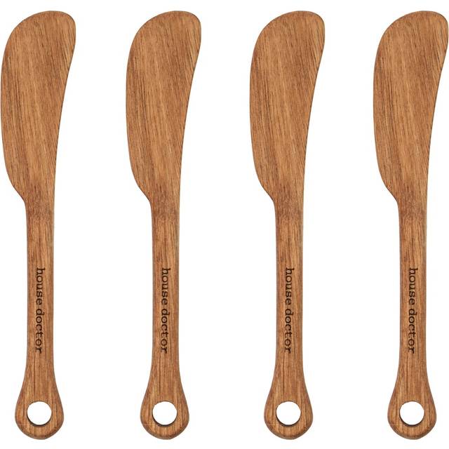 House Doctor Eya smörkniv 4-pack Acacia - Beige