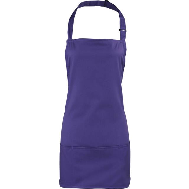 (One Size, Purple) Premier Colours 2-in-1 Apron / Workwear (Pack of 2)