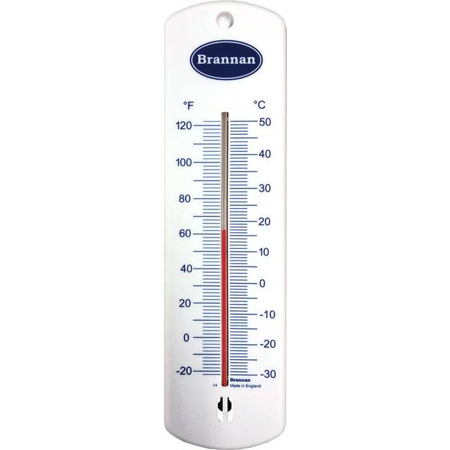 Large 240mm Wall Thermometer Garden Greenhouse Home Office Room Use Indoor or Outdoor Made In UK