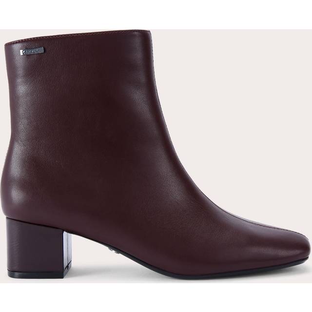 Carvela Cleo Block Heel Ankle Boots, Red Wine