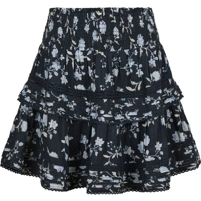 Neo Noir Kenia Night Flower Skirt Dam Korta Kjolar Stl. 36  - Navy (36)
