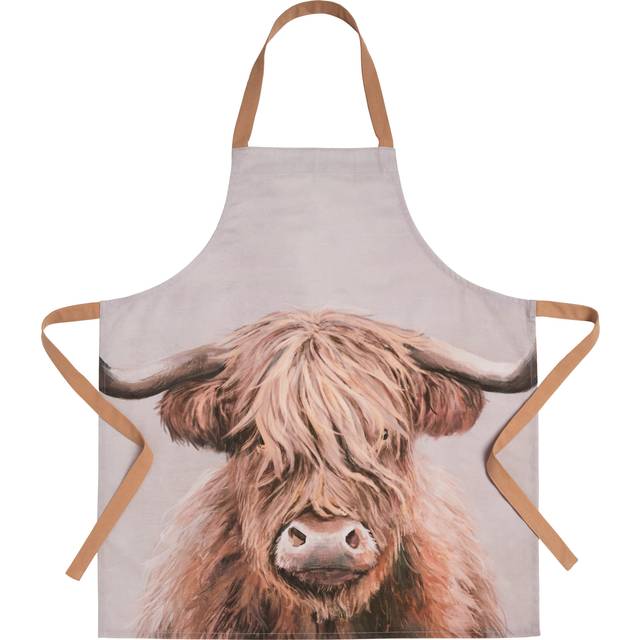 Highland Cow Apron - Brown
