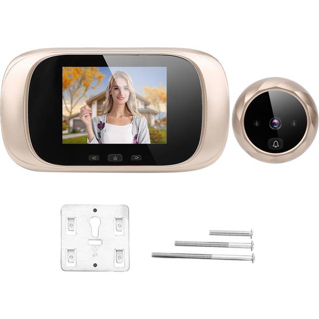 2.8in TFT LCD Visual Door Viewer IR Night Vision Cyclic Storage Camera Doorbell Ding Dong Smart silver
