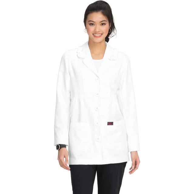 KOI Betsey Johnson B403 Women's Juniper Lab Coat White M