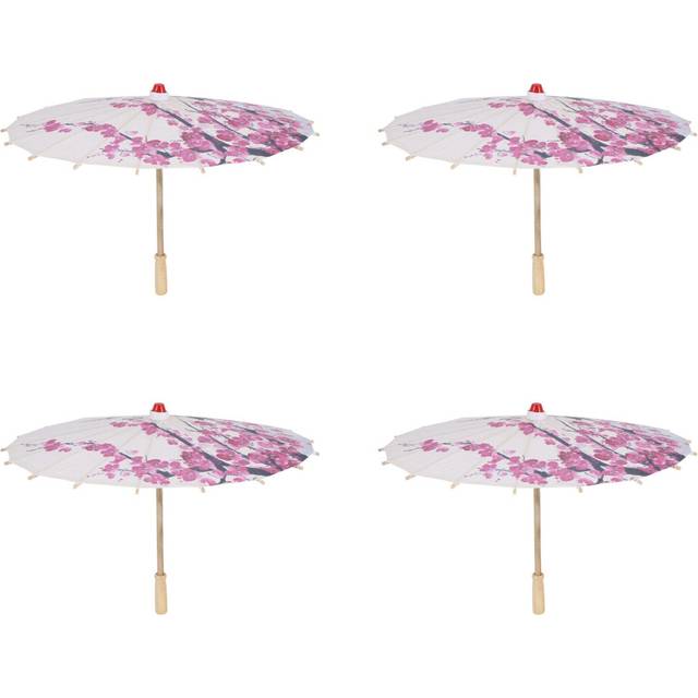 4X Art Umbrella Chinese Silk Cloth Umbrella Classical Style Decorative Umbrella Oil Paper Painted Parasol Umbrella