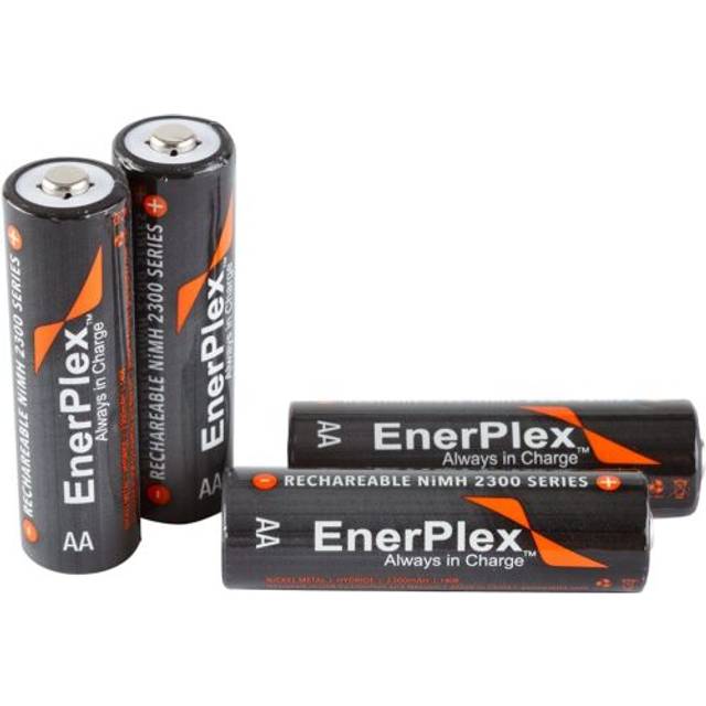4-pack enerplex ac-4x-aa rechargeable nimh 2300 aa batteries