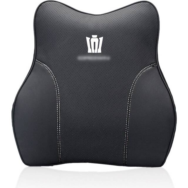 (Waist-Black) Car Neck Pillow Memory Foam Lumbar Support Waist Pillow Seat Headrest