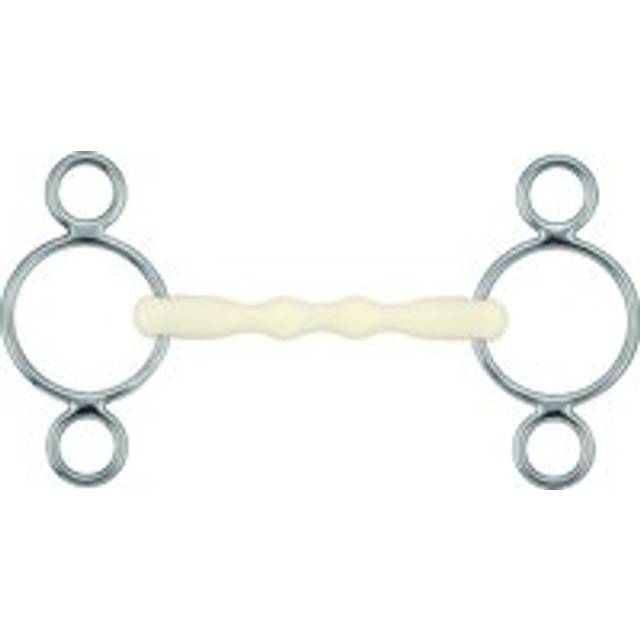 Straight pessoa horse bit Soyo Happy Mouth 3 - Argenté