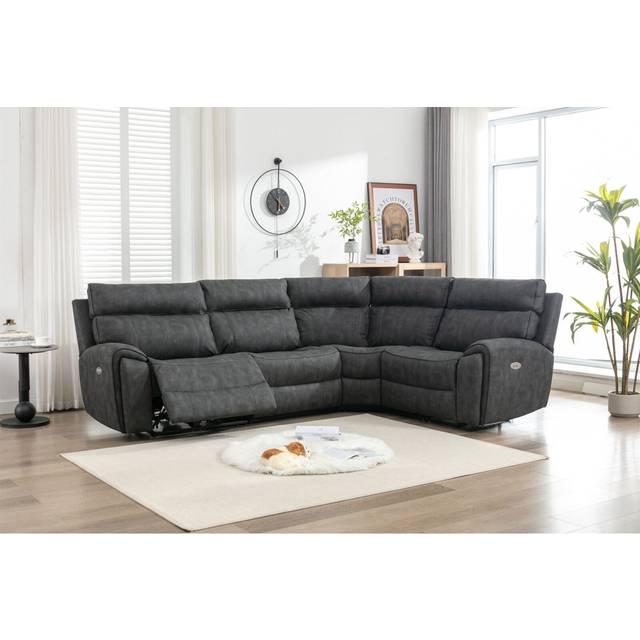 Filton 4 - Piece - Dark Grey (102cm H X 212cm W X 292cm D)
