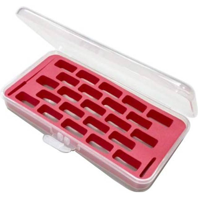 DREAMSTITCH Bobbin Case for Bernina New 7 and 8 Series Jumbo Bobbin Sewing Bobbin Storage Case and Saver Holds 23 Bobbins Box Organizer - Red