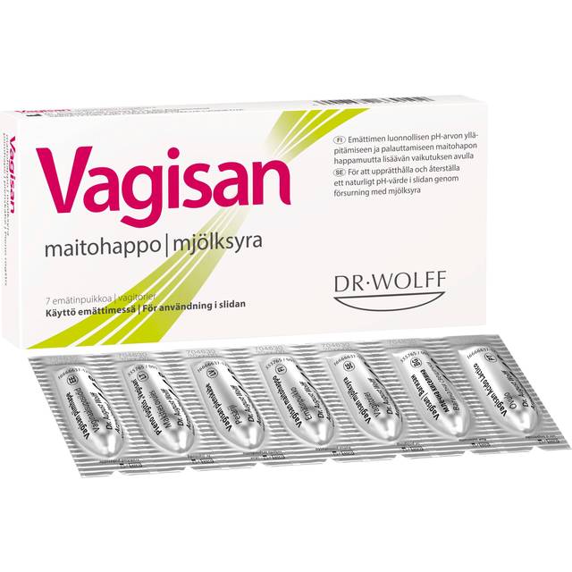 Vagisan Mjölksyra Vagitorier 7 st/paket