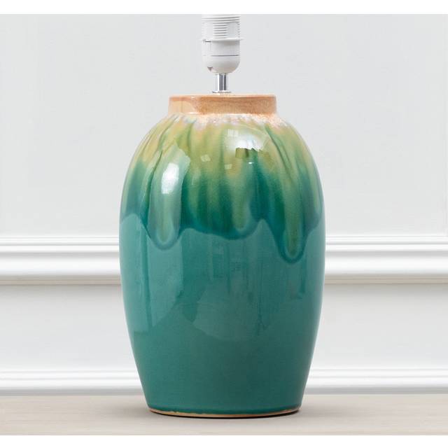 Eucalypt Table Lampbase Aqua - Blue (40cm H X 35cm W X 35cm D)
