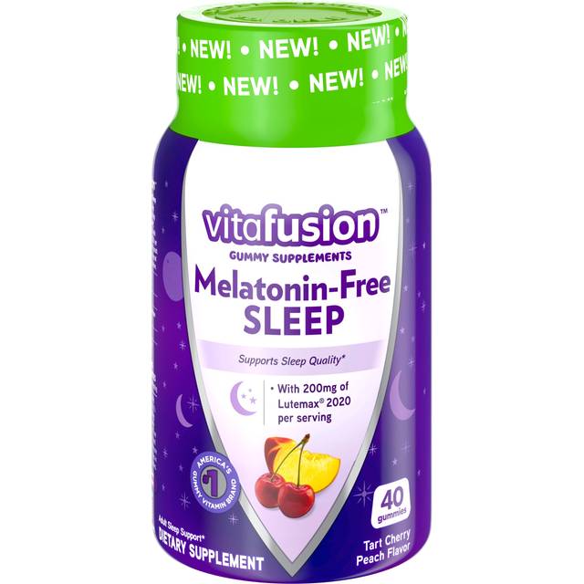 VitaFusion, Melatonin-Free Sleep, Tart Cherry Peach, 40 Gummies