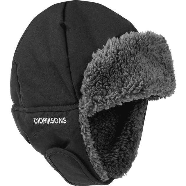 Didriksons Biggles Cap 6-Black, Black, Size 0-2