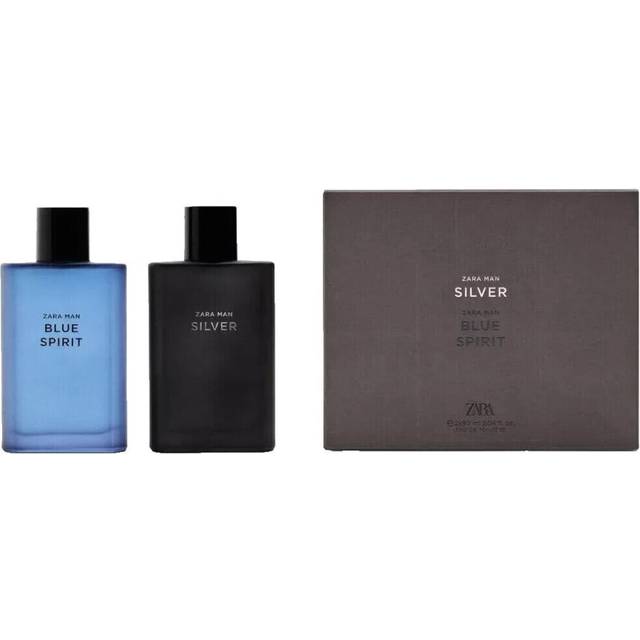 Zara Man Silver & Blue Spirit Eau De Toilette 2x 90ml (3.04 Fl.oz)