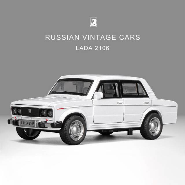 (2106 White) 1/32 Russian LADA NIVA Alloy Model Car LADA 2106 Toy Diecasts Metal Casting