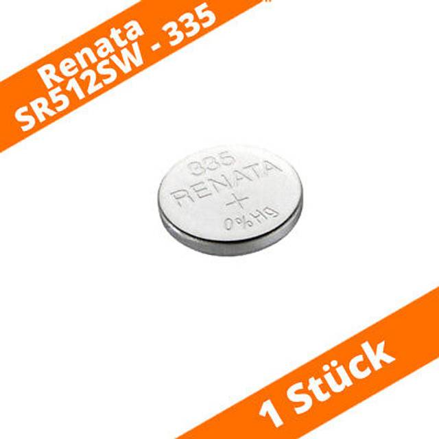 (5 x 335 Or SR512SW) Renata Watch Battery Swiss Made Silver Oxide 1.5 V Also SB-AB,280-68,V335,622