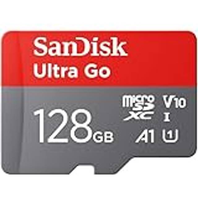 Ultra Go micro SDXC card + SD adapter 128GB (For Android Smartphones and Tablets, Memory card up to 150 MB/s, Full HD Video, V10, A1 Faster App