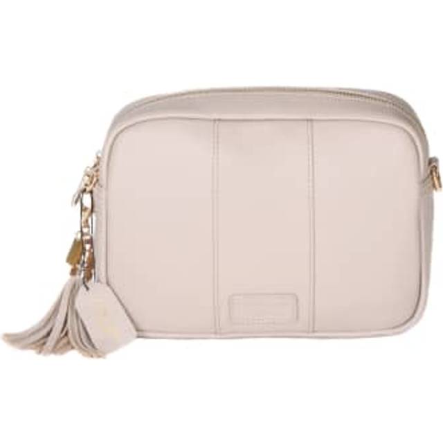 Pom London - City Leather Crossbody Bag Stone