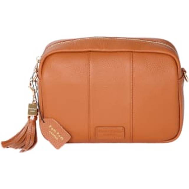 Pom London - City Leather Crossbody Bag Tan