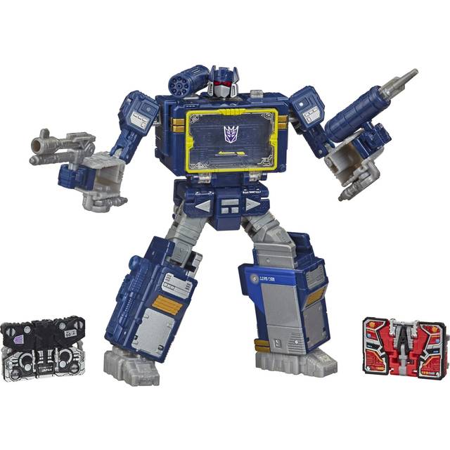 Transformers Netflix War for Cybertron Trilogy Voyager Class Soundwave Battle 3-Pack with Laserbeak and Ravage  F0708