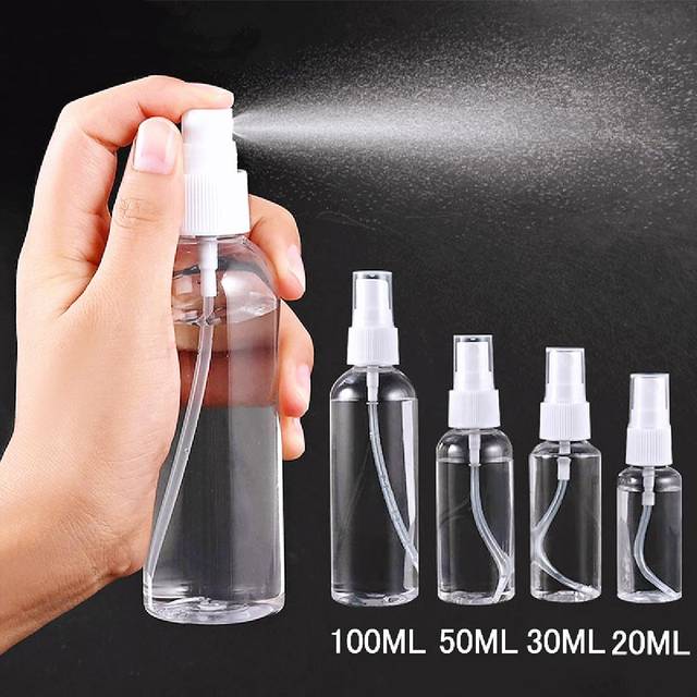SHEIN 1pc Plastic Perfume Dispenser, Simple Clear Portable Perfume Spray Bottle For Travel
