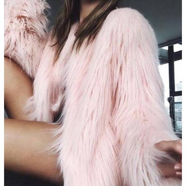 (Pink, 6-7Years) Baby Kids Girls Fur Coat Outwear Winter Jacket KK