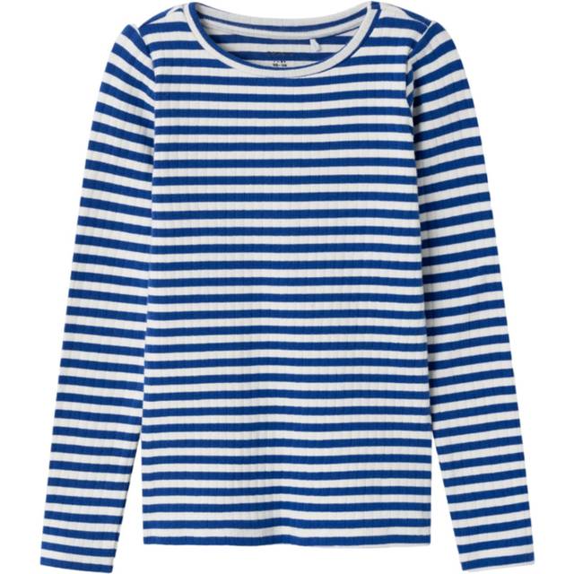 Namn IT flicka Nmfsuraja XSL Ls Top Noos långärmad tröja, Surfa på väven/ränder: ränder, 98