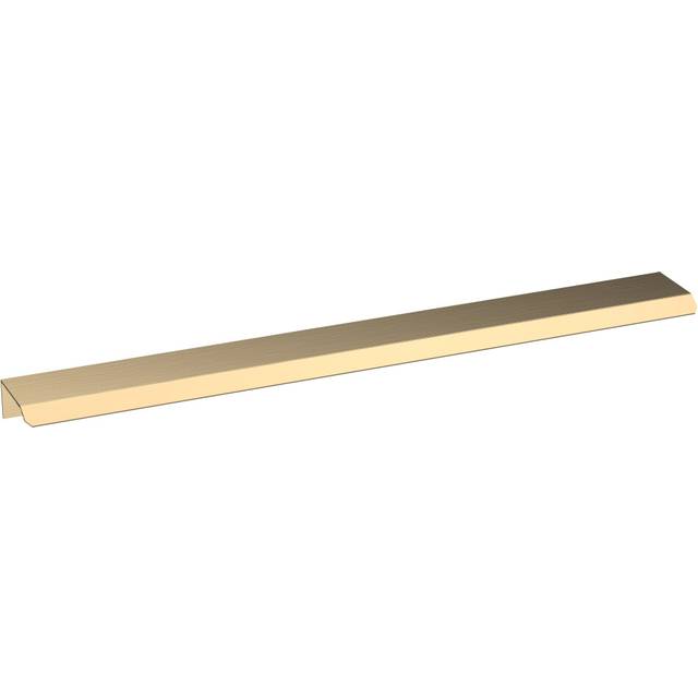 Finger Pull Handle, 300mm (224mm Centres) - Brushed Brass