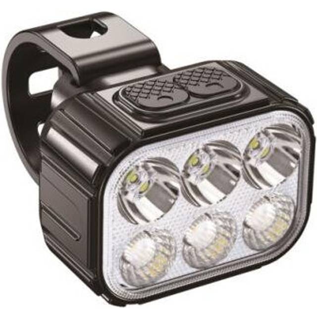 (a-white) WHeel 6/24 Lamp Bead Bicycle Headlight Tail Light Set 8/12 Mode TYPE-C Rechargeable Waterproof Cycling Tail Light Combination