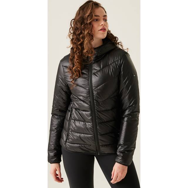 Regatta Women's Water-repellent Heatherly Quilted Jacket Black, Size: 16