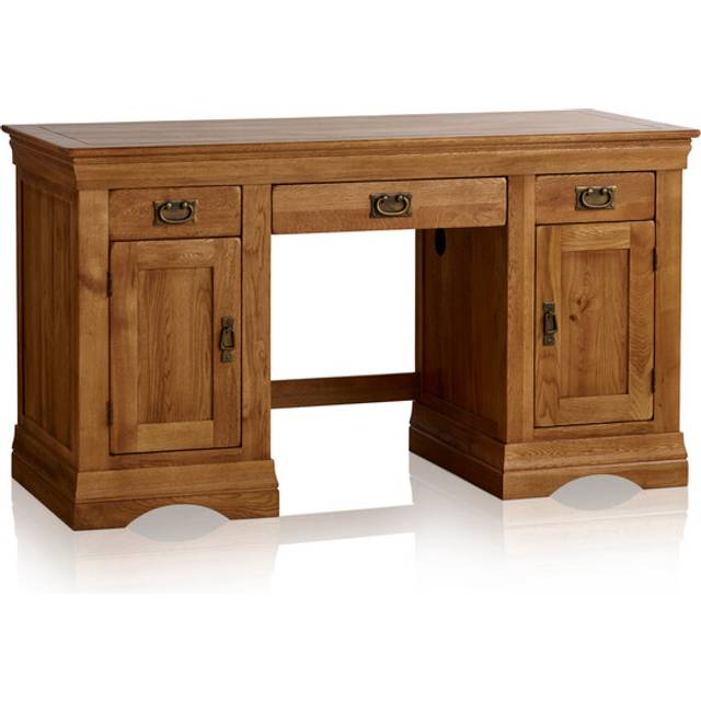 Rustic Solid Oak Desks - Desk - French Farmhouse Range - Oak Furnitureland