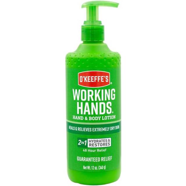 OKeeffes Working Hands Hand and Body Lotion 12oz Pump Pack of 1  Heals and Relieves Extremely Dry Skin