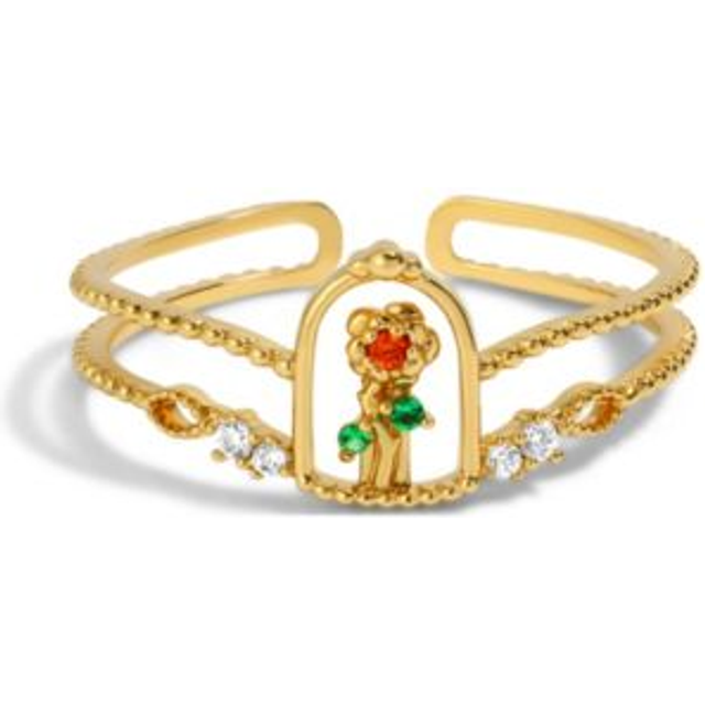 Disney Beauty & The Beast Enchanted Rose Ring