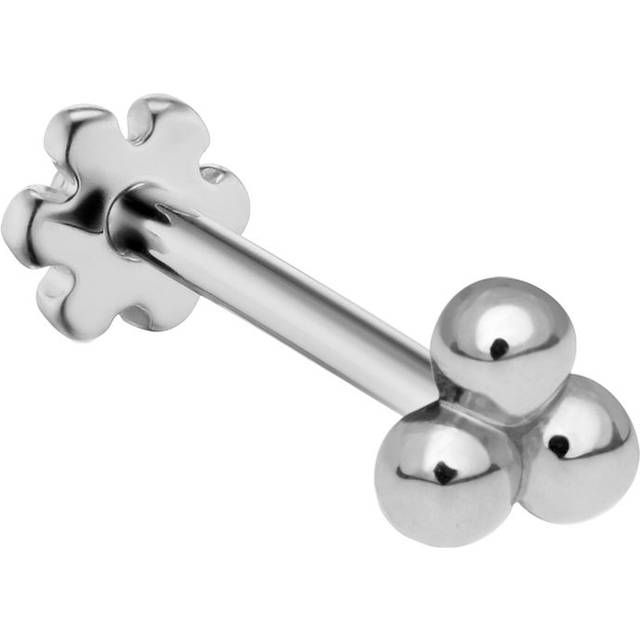 Maria Tash Gold Ball Trinity Threaded Stud Earring - 2.5mm
