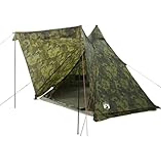 vidaXL Family Tent Tipi 6-Person Camouflage Waterproof - Green