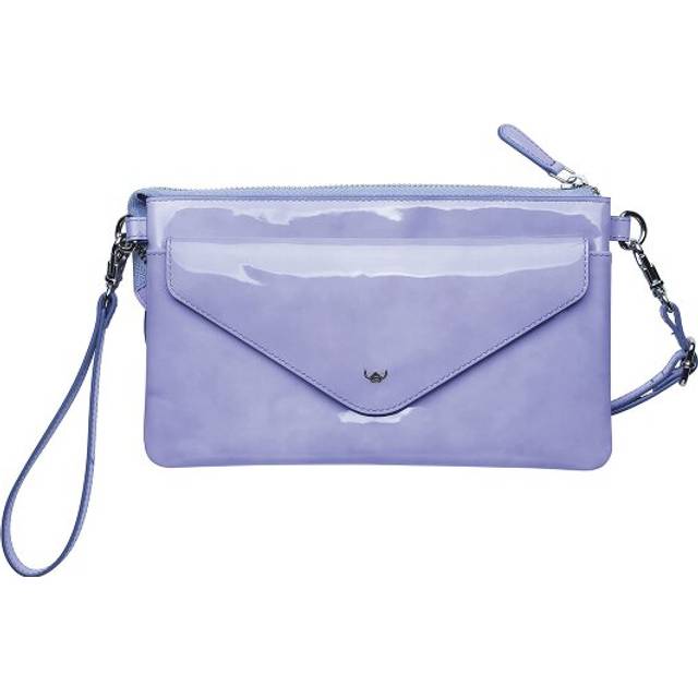 Golden Head Carrara Clutch purse RFID protection Leather 22 cm purple