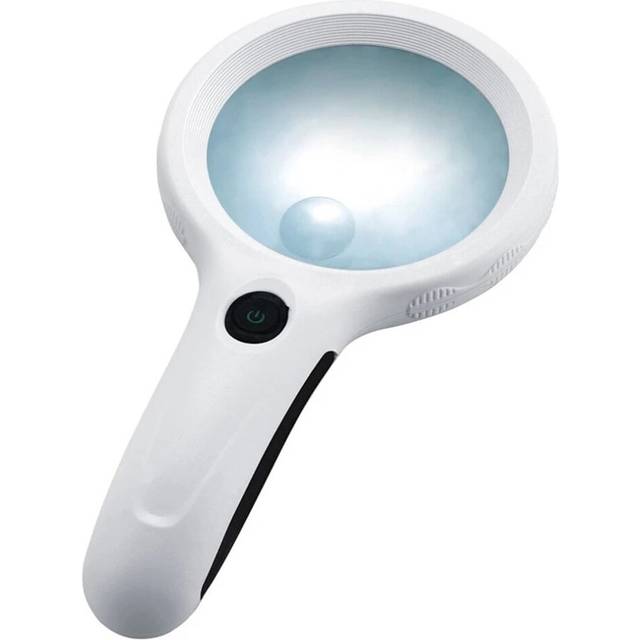 Handheld Illuminated Magnifier 8Led 2.5X Microscope Magnifying Glass Aid Reading for Seniors Loupe Jewelry Repair Tool