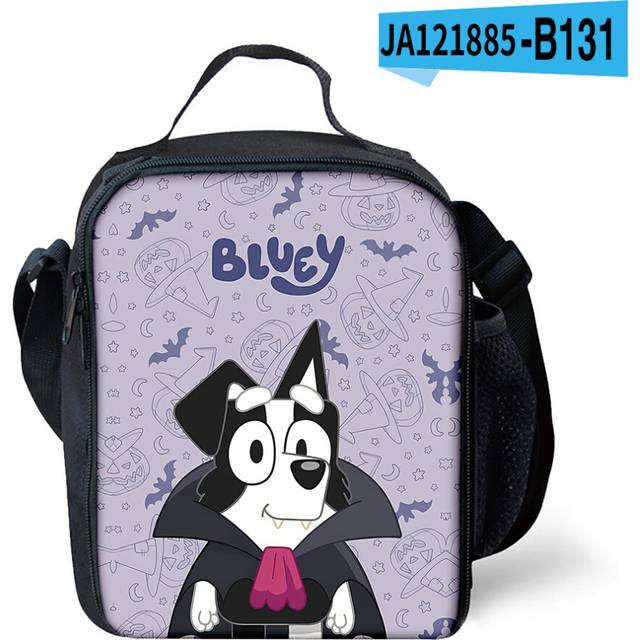 (Style 19) Bluey Kids Lunch Bag Picnic School Out Lunchbox UK