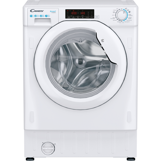 CANDY CS49TWM5-80 Integrated 9 kg 1400 Spin Washing Machine, White