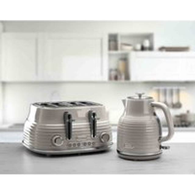 DAEWOO Sienna SDA2566GE Jug Kettle and 4-Slice Toaster Bundle - Taupe, Cream