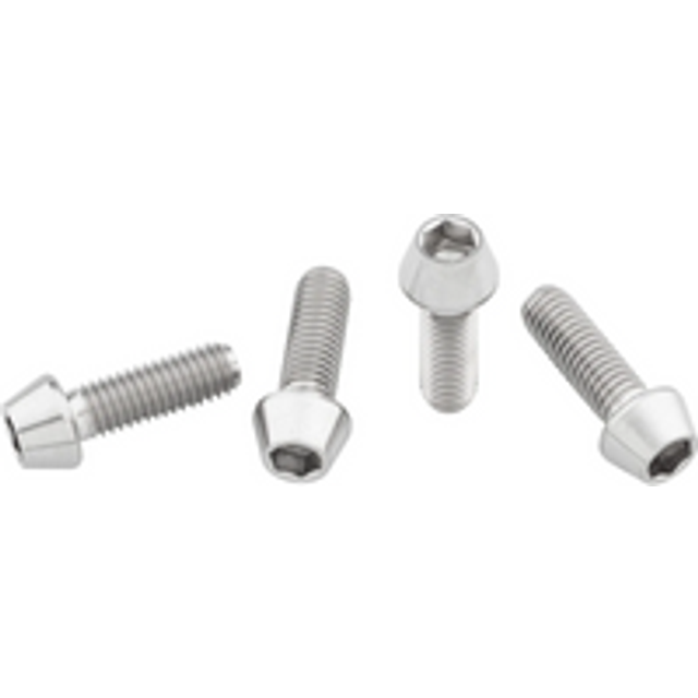 Wolf Tooth Titanium Bottle Cage Bolts Silver