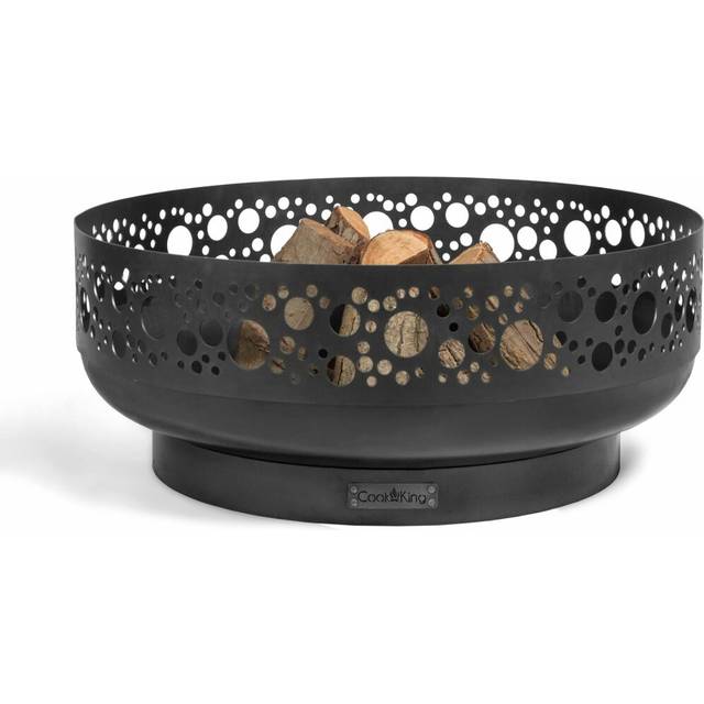 Sundberg Steel Wood Burning Fire Ring - Black (33cm H X 80cm W X 80cm D)