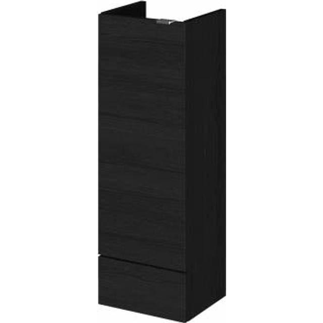 Hudson Reed 300Mm Base Unit - Compact - Black Woodgrain, Black