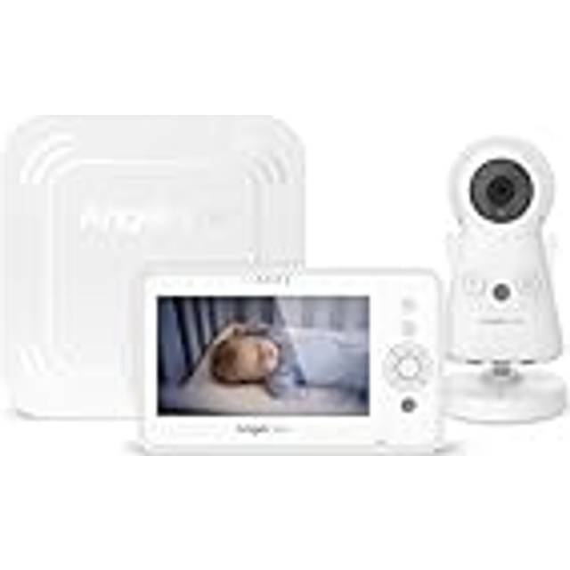 Angelcare - Videobabymonitor med AC25 rörelsemonitor - 4,3-tums skärm och HD-kamera - nattlampa och vaggvisa - räckvidd upp till 150 meter