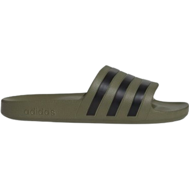 Adilette Aqua Slides - Olive Strata / Core Black / Olive Strata - 5