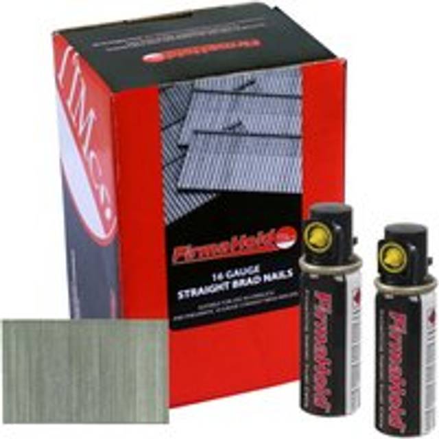 TIMCO FirmaHold Collated 16 Gauge Straight A2 Stainless Steel Brad Nails & Fuel Cells - 16g x 25/2BFC
